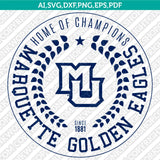 Marquette Golden Eagles SVG Bundle | NCAA College Vector Cricut