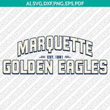 Marquette Golden Eagles SVG Bundle | NCAA College Vector Cricut