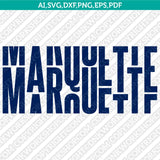 Marquette Golden Eagles SVG Bundle | NCAA College Vector Cricut