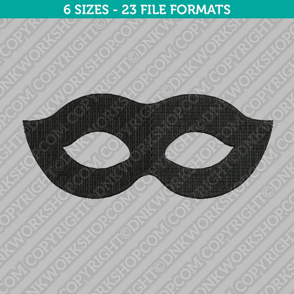 Masquerade Mask Machine Embroidery Design - 6 Sizes - INSTANT DOWNLOAD