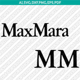 Max Mara SVG | Luxury Fashion Logo Vector Cricut