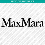 Max Mara SVG | Luxury Fashion Logo Vector Cricut
