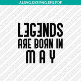 May Birthday SVG Cut File Clipart Cricut Png