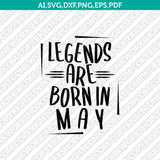 May Birthday SVG Cut File Clipart Cricut Png
