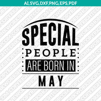 May Birthday SVG Cut File Clipart Cricut Png