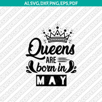 May Birthday SVG Cut File Clipart Cricut Png