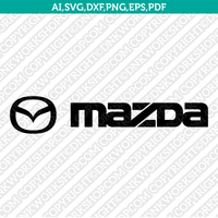 Mazda Logo SVG Silhouette Cameo Cricut Cut File Vector Png Eps Dxf