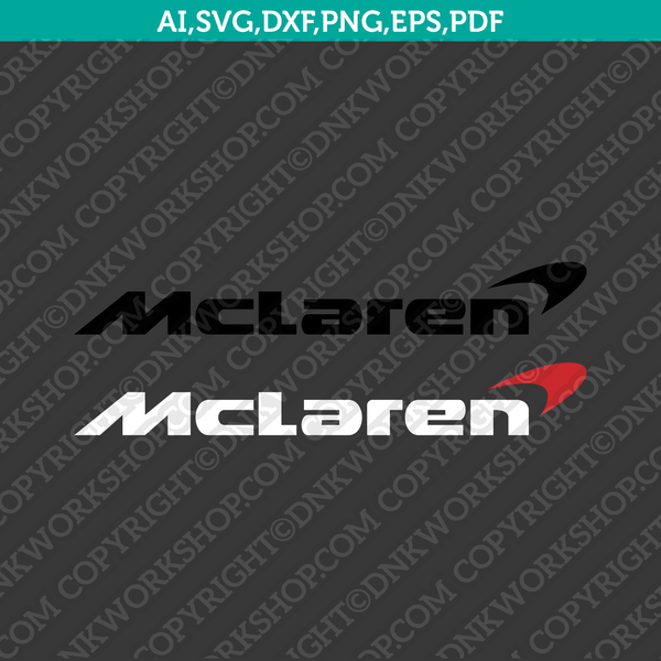 McLaren Logo SVG Silhouette Cameo Cricut Cut File Vector Png Eps Dxf