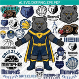 Memphis Grizzlies Logo SVG | NBA Vector Cricut Silhouette