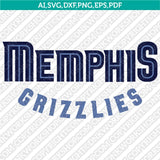 Memphis Grizzlies Logo SVG | NBA Vector Cricut Silhouette