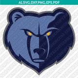 Memphis Grizzlies Logo SVG | NBA Vector Cricut Silhouette