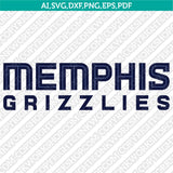 Memphis Grizzlies Logo SVG | NBA Vector Cricut Silhouette