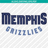 Memphis Grizzlies Logo SVG | NBA Vector Cricut Silhouette