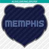Memphis Grizzlies Logo SVG | NBA Vector Cricut Silhouette