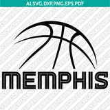 Memphis Grizzlies Logo SVG | NBA Vector Cricut Silhouette