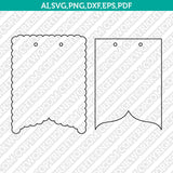 Mermaid Banner Template Scallop Bunting Pennant Printable Layered Shadow Layer Svg Silhouette Cameo Vector Cricut Cut File Clipart Png Eps Dxf