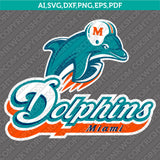 Miami Dolphins SVG Bundle – NFL Football Logo Vector Cricut