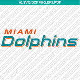 Miami Dolphins SVG Bundle – NFL Football Logo Vector Cricut