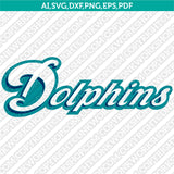 Miami Dolphins SVG Bundle – NFL Football Logo Vector Cricut