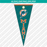 Miami Dolphins SVG Bundle – NFL Football Logo Vector Cricut