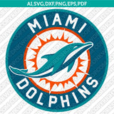 Miami Dolphins SVG Bundle – NFL Football Logo Vector Cricut