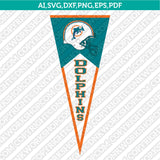 Miami Dolphins SVG Bundle – NFL Football Logo Vector Cricut