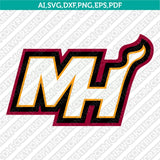 Miami Heat Logo SVG | NBA Vector Cricut Silhouette