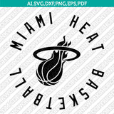 Miami Heat Logo SVG | NBA Vector Cricut Silhouette