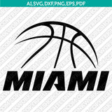 Miami Heat Logo SVG | NBA Vector Cricut Silhouette