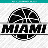 Miami Heat Logo SVG | NBA Vector Cricut Silhouette