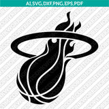 Miami Heat Logo SVG | NBA Vector Cricut Silhouette