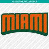 Miami Hurricanes Bundle | NCAA College Vector Cricut