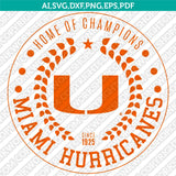 Miami Hurricanes Bundle | NCAA College Vector Cricut