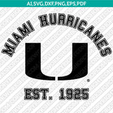 Miami Hurricanes Bundle | NCAA College Vector Cricut