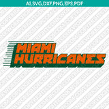 Miami Hurricanes Bundle | NCAA College Vector Cricut