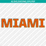 Miami Hurricanes Bundle | NCAA College Vector Cricut