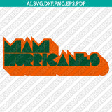 Miami Hurricanes Bundle | NCAA College Vector Cricut