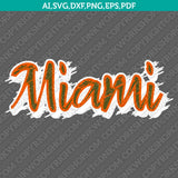 Miami Hurricanes Bundle | NCAA College Vector Cricut