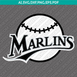 Miami Marlins SVG Bundle – MLB Baseball Logo Vector Cricut