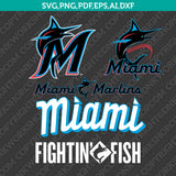 Miami Marlins Logo SVG | PNG Vector Cricut Silhouette