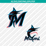 Miami Marlins Logo SVG | PNG Vector Cricut Silhouette