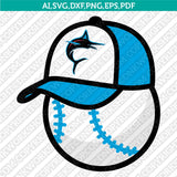 Miami Marlins SVG Bundle – MLB Baseball Logo Vector Cricut