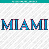 Miami Marlins SVG Bundle – MLB Baseball Logo Vector Cricut
