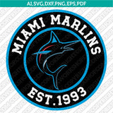 Miami Marlins SVG Bundle – MLB Baseball Logo Vector Cricut