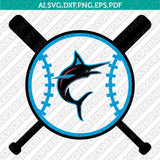 Miami Marlins SVG Bundle – MLB Baseball Logo Vector Cricut