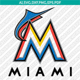 Miami Marlins SVG Bundle – MLB Baseball Logo Vector Cricut