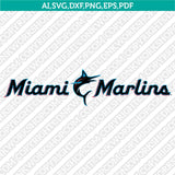 Miami Marlins SVG Bundle – MLB Baseball Logo Vector Cricut