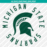 Michigan State Spartans Logo SVG Bundle | NCAA College Vector Cricut