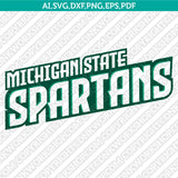 Michigan State Spartans Logo SVG Bundle | NCAA College Vector Cricut