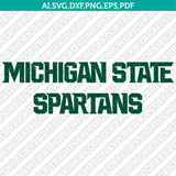 Michigan State Spartans Logo SVG Bundle | NCAA College Vector Cricut